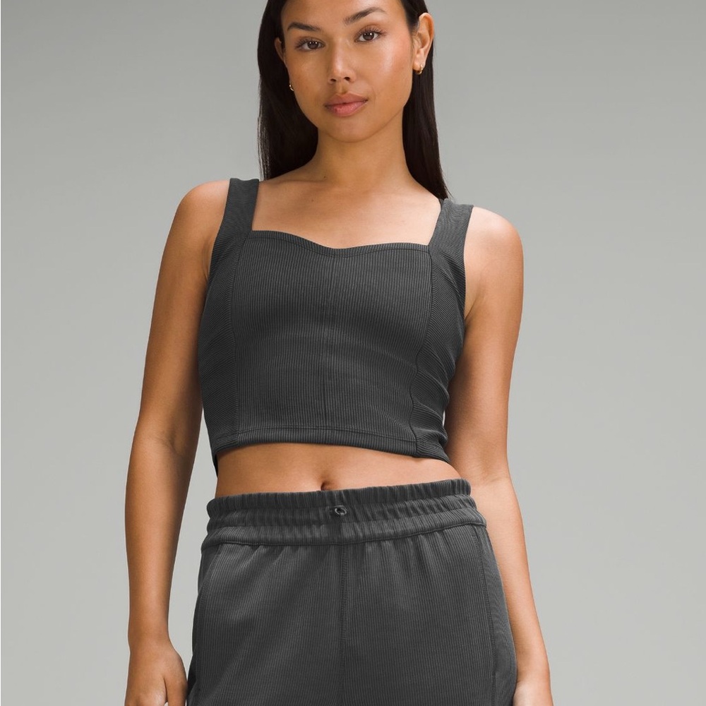 Lululemon Ribbed Softstreme Sweetheart Tank Top size Small
